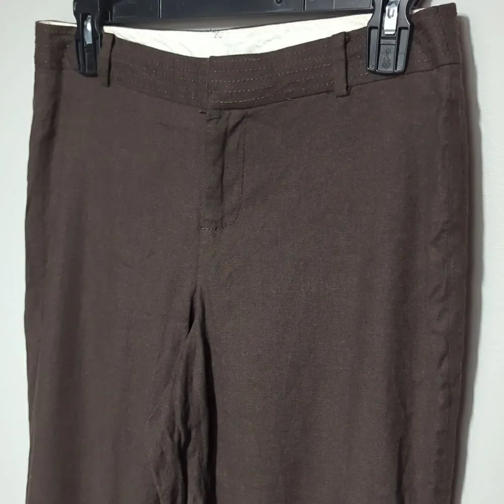 Banana Republic Brown Linen Dress Pants